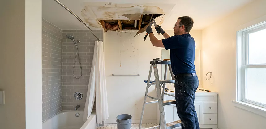 Bathroom Leak Ceiling Repair in Banning