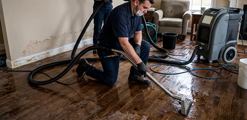 Hardwood Floor Water Extraction in Banning