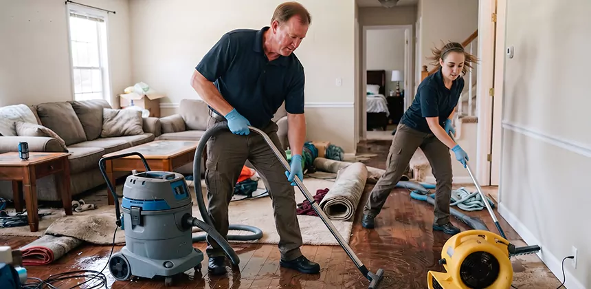 Hidden Leak Clean Up in Banning